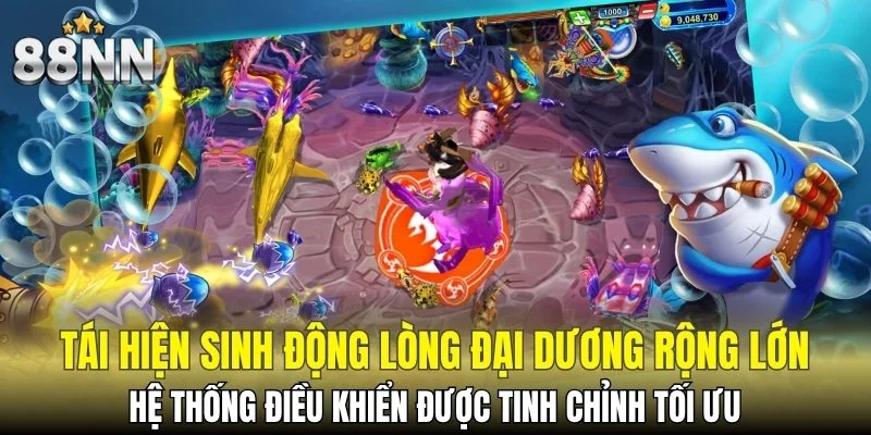 Bắn Cá CQ9 - Vào Phòng VIP Săn Thưởng Không Giới Hạn 4 Tái hiện sinh động lòng đại dương rộng lớn