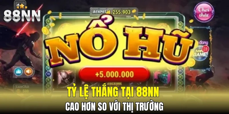 Siêu Nổ Hũ - Slot Game Dễ Trúng, Làm Giàu Cực Nhanh 6 Tỷ lệ thắng tại 88NN cao hơn so với thị trường